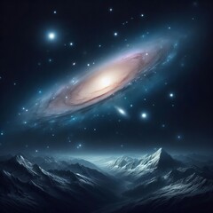 Wall Mural - Andromeda Galaxy under dark skies