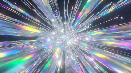 Wall Mural - Luminous abstract light streaks burst from central point