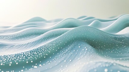 Wall Mural - A wave in the ocean with a lot of white foam