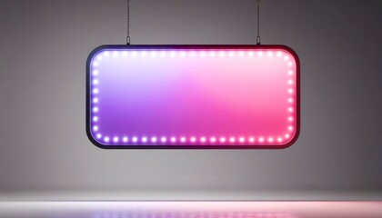 Wall Mural - a neon sign with pink and purple colors and a star pattern