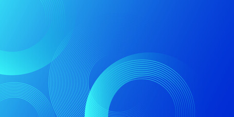 Wall Mural - blue modern and simple abstract banner art vector with shapes. great for backgrounds, banners, poste