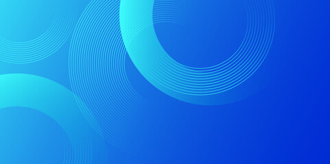 Wall Mural - blue modern and simple abstract banner art vector with shapes. great for backgrounds, banners, poste
