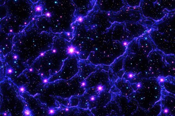 Wall Mural - Cosmic expanse with stars and nebulae