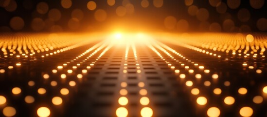 Wall Mural - abstract digital pathway glowing light