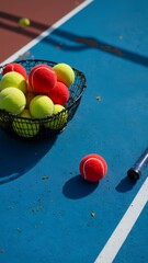 tennis ball on the net
