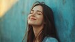 © Johannes - Young woman feeling happy and positive. Motivational concept.