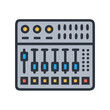 © MAHMUDA  - Sound Mixer Console Icon Representing Audio Control and Music Production