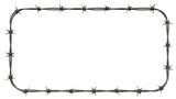 barbed wire frame