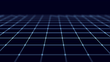 Wall Mural - technological background made of dots and lines. large amount of data. 3d rendering.