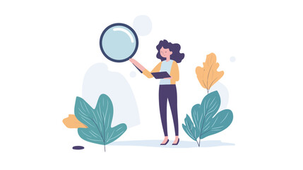 Vector graphic design concept for SEO, featuring search engine optimization icons, digital marketing elements, analytics, keyword research, ranking arrows, and website structure for modern