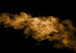 © DawStar - glitter gold dust sand isolated black background. storm particles of dirt flying, fine sand cloud, abstract. texture of wind, smoke powder in the desert, effect to blow a wave of brown dust to blow