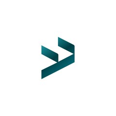 Arrow gradient vector logo template design