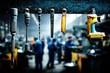 © Oldman - Industrial Tools Hanging in Factory Setting -