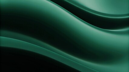 Leinwandbilder - A green wave with a dark background. The wave is very long and has a lot of detail, showcasing dynamic motion and glowing light patterns in an abstract digital style with vivid energy
