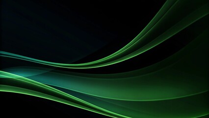 Leinwandbilder - Green abstract digital wave for backgrounds and presentations, abstract blue wave background, presentation background, modern digital design, tech flow, digital swirl, futuristic pattern