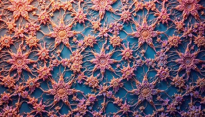 Geometric lace motif, repeating design elements, repeat, elegant