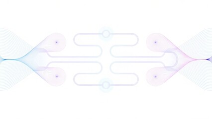 Aufkleber - Abstract technology concept wave flow science connection futuristic colorful digital innovation background network particles motion design energy visualization