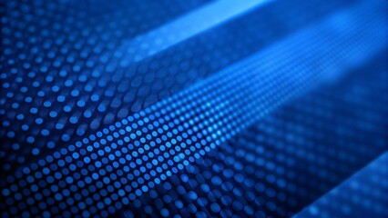 Aufkleber - Polished blue modern halftone background bold digital aesthetics image with futuristic texture, abstract gradient dots, clean tech design, and smooth visual style in vibrant cool tones