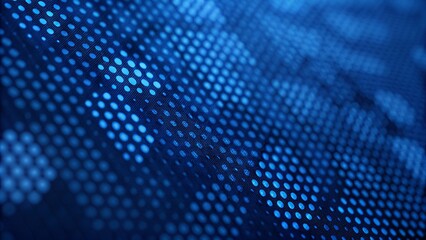 Aufkleber - Polished blue modern halftone background bold digital aesthetics image with futuristic texture, abstract gradient dots, clean tech design, and smooth visual style in vibrant cool tones