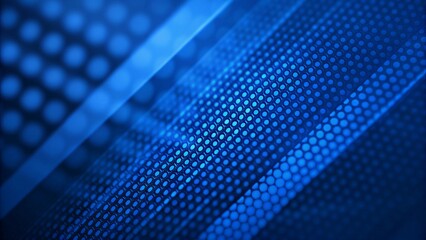 Aufkleber - Polished blue modern halftone background bold digital aesthetics image with futuristic texture, abstract gradient dots, clean tech design, and smooth visual style in vibrant cool tones