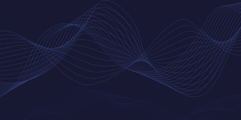 Wall Mural - flowing dot particles wave pattern in blue green gradient colors. cyber data particles. modern techn