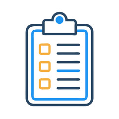 Poster - Clipboard with Document Icon Representing Task Management and To-Do List