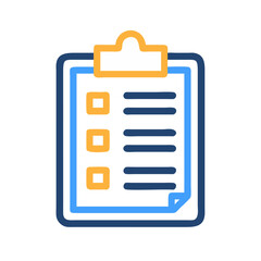 Fototapete - Clipboard with Document Icon Representing Task Management and To-Do List