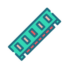 Leinwandbilder - DDR4 RAM Icon Representing High-Speed Memory and Advanced Performance