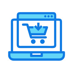 Poster - Online Checkout Icon Representing E-Commerce Payment Process and Digital Transaction