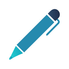 Leinwandbilder - Pen Icon Representing Writing Tool and Creative Expression Instrument