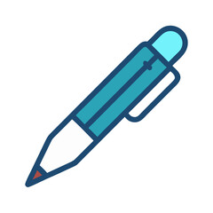 Leinwandbilder - Pen Icon Representing Writing Tool and Creative Expression Instrument