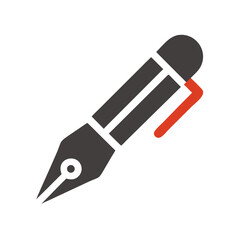 Leinwandbilder - Pen Icon Representing Writing Tool and Creative Expression Instrument