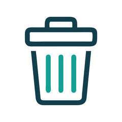 Aufkleber - Recycle Bin Icon Representing Content Deletion and Digital File Removal