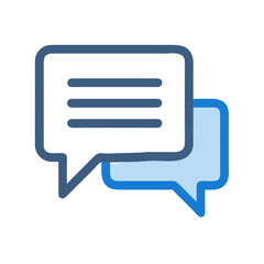 Poster - Speech Bubble Icon Representing Written Dialogue and Communication Text