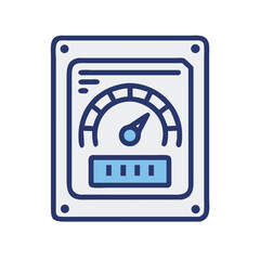 Leinwandbilder - SSD with Speedometer Icon Representing High-Speed Digital Storage Performance