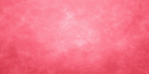 Wall Mural - Close-up of a textured red painted surface with rough, uneven brush strokes on a flat background.