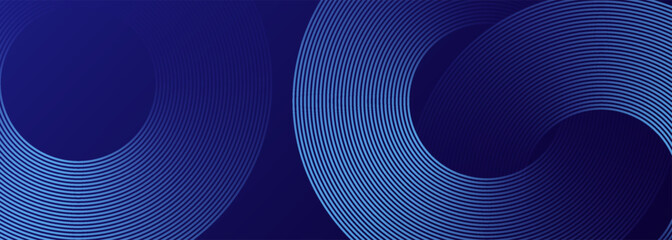 Wall Mural - blue abstract background. geometric lines pattern. modern shiny blue gradient lines. futuristic tech