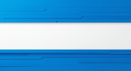 Wall Mural - abstract blue horizontal lines design - clean minimalist design, perfect for banners, websites, and 
