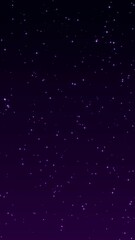 Wall Mural - starry night sky blue purple animation,glowing and shiny stars twinkle ,vertical social media space and galaxy dark nature motion background