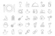 © RAKIB PK - Collection of Simple Line Art Food and Drink Icons
