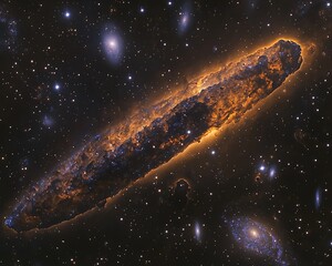Wall Mural - Cosmic cloud formation in the interstellar medium.