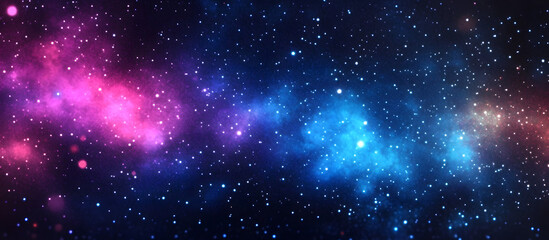 Wall Mural - night sky filled with colorful stars and the milky way galaxy background of the starry sky with a pa