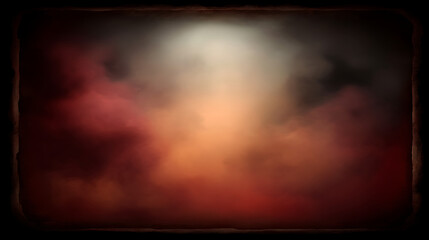 Wall Mural - Smoky, dark cloudscape, vintage, framed