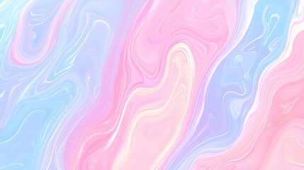 Wall Mural - Pastel swirls of color create a soothing abstract design.