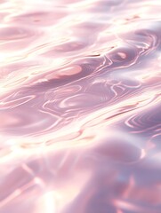 Leinwandbilder - Serene Water Patterns with Soft Pink Hues for a Tranquil Aesthetic : Generative AI