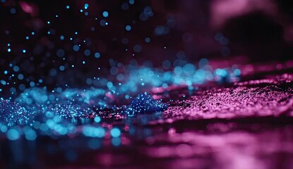 Wall Mural - abstract vibrant particles