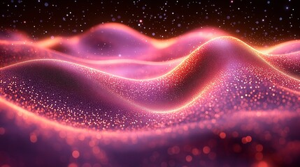 Wall Mural - Physics equations morphing into energy waves over a plain surface,generative ai illustration