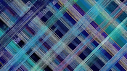 Wall Mural - Intricate diagonal stripes create a vibrant pattern.