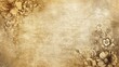 © wicha - A classic vintage background with aged paper textures, soft sepia tones, and delicate floral patterns for a nostalgic feel.