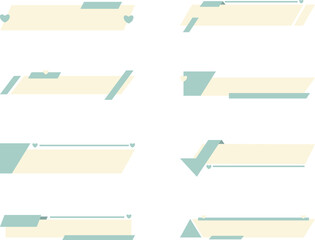 Wall Mural - Headline Vector Set